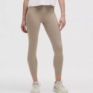 NWT Lululemon Fast and Free High-Rise Tight 25" 5 Pocket! Warm Ash Grey! Sz 4